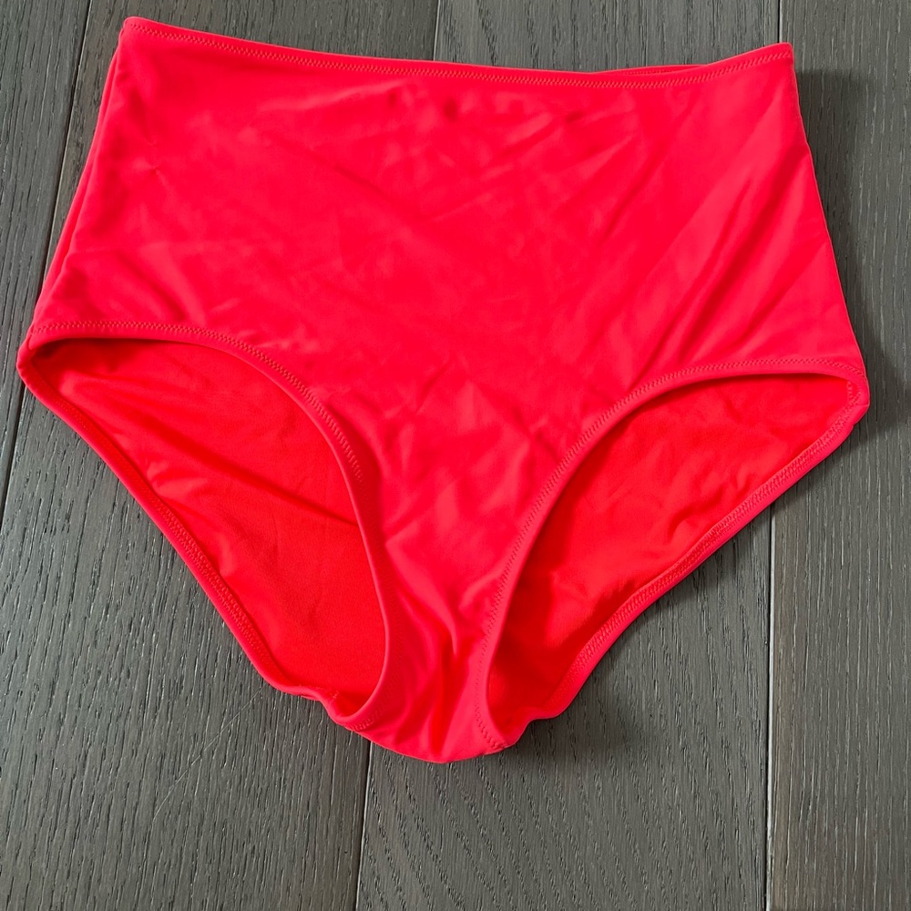 Aerie high waisted red swim bottoms